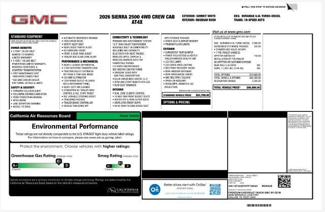 2026 GMC Sierra 2500HD AT4X