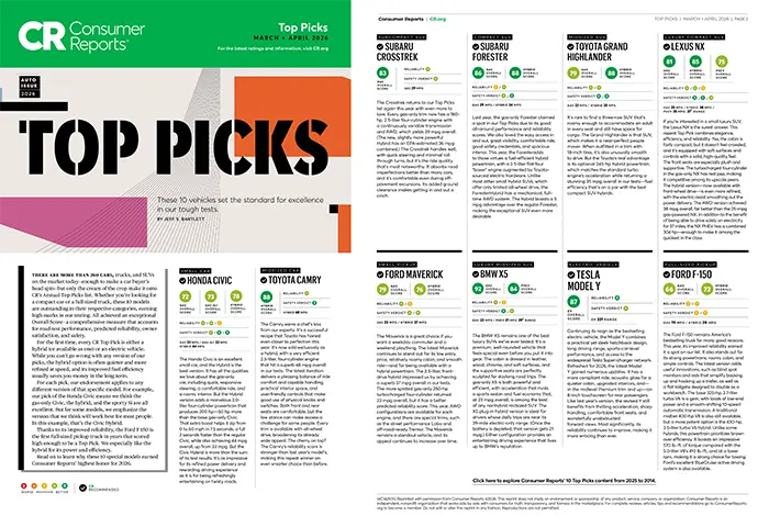 Consumer Reports Top Picks | Cook Subaru in Steamboat Springs CO