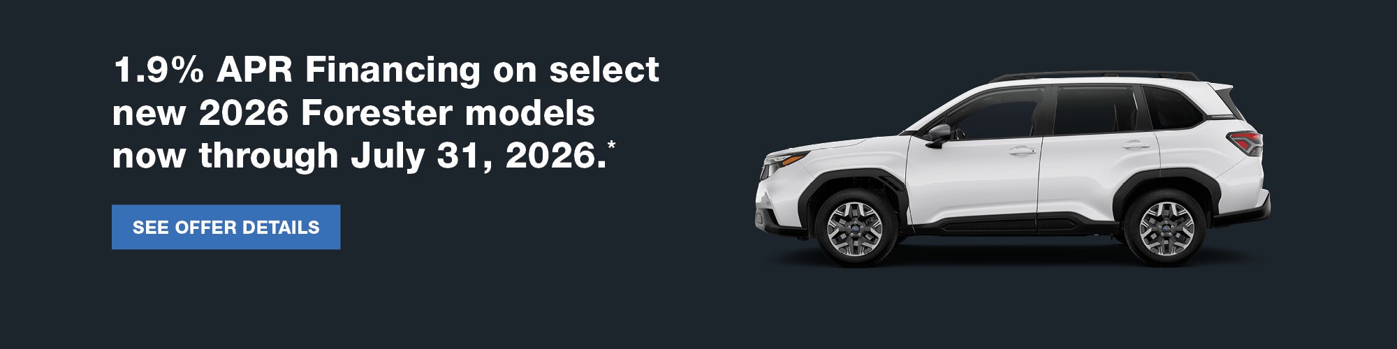 1.9% APR on forester