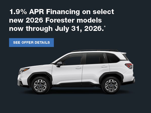 1.9% APR on forester