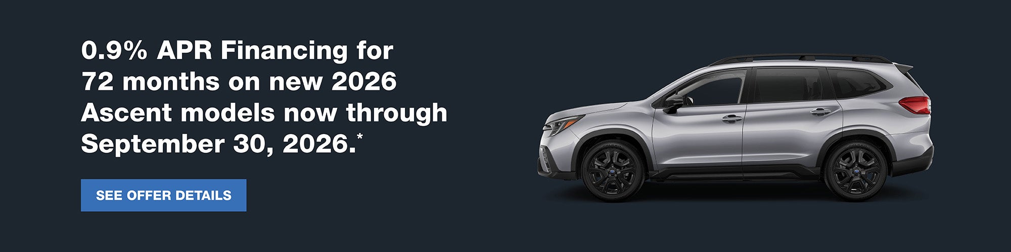 0.9% APR Financing